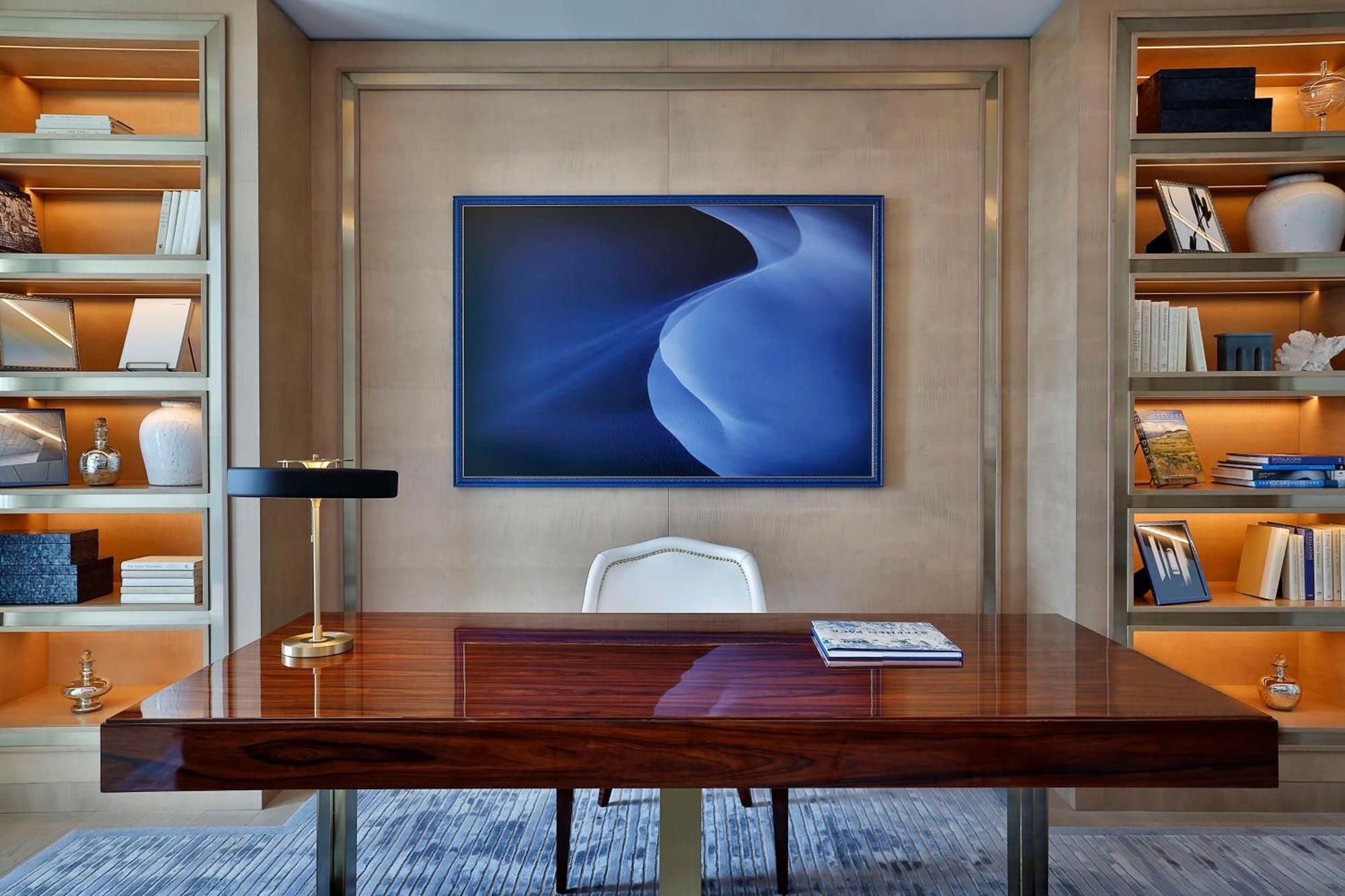 Waldorf Astoria Doha Lusail Exterior photo A work space in a suite at The Ritz-Carlton, Boston